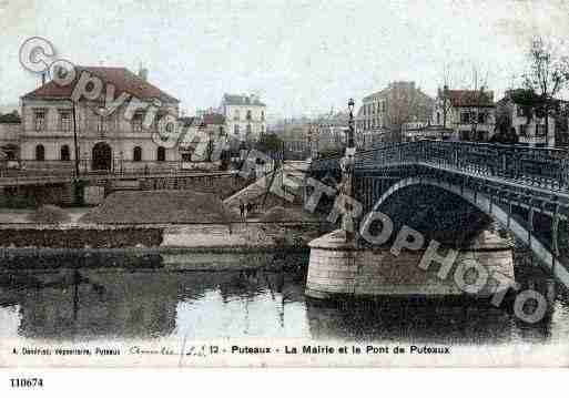 Ville de PUTEAUX, carte postale ancienne