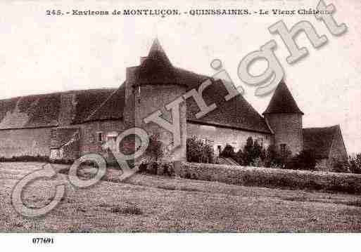 Ville de QUINSSAINES, carte postale ancienne