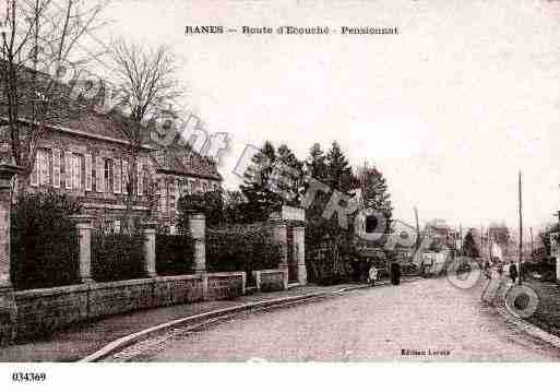 Ville de RANES, carte postale ancienne