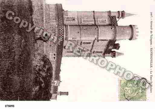 Ville de RAVENOVILLE, carte postale ancienne