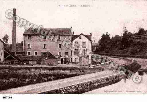 Ville de RAVIERES, carte postale ancienne