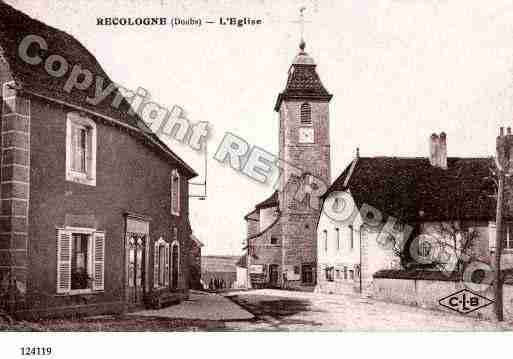 Ville de RECOLOGNE, carte postale ancienne