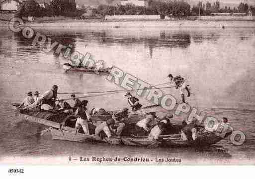 Ville de ROCHESDECONDRIEU(LES), carte postale ancienne