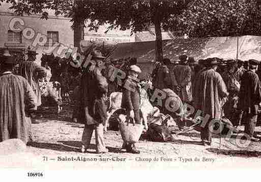 Ville de SAINTAIGNAN, carte postale ancienne