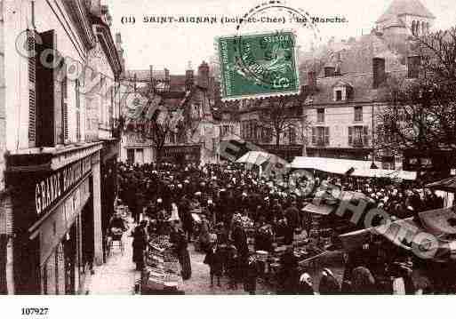 Ville de SAINTAIGNAN, carte postale ancienne