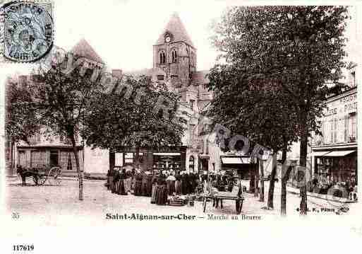 Ville de SAINTAIGNAN, carte postale ancienne