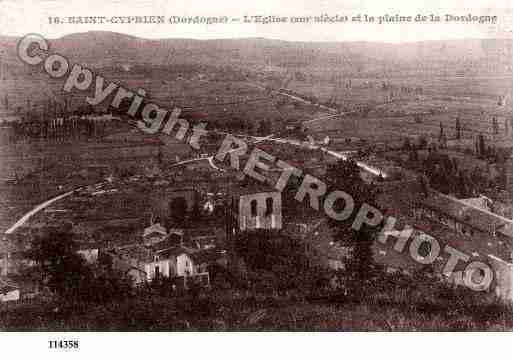 Ville de SAINTCYPRIEN, carte postale ancienne