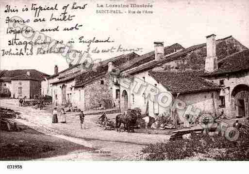 Ville de SAINTPAUL, carte postale ancienne