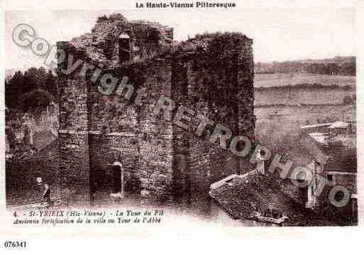 Ville de SAINTYRIEIXLAPERCHE, carte postale ancienne