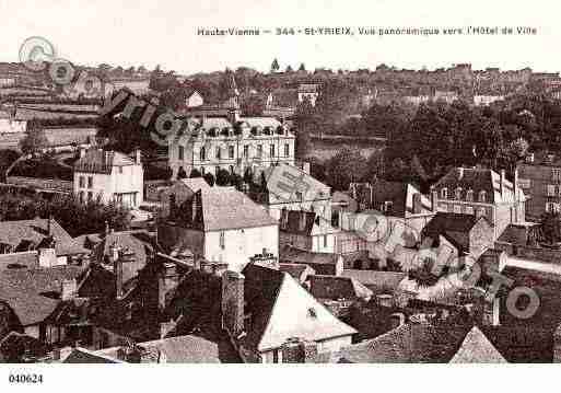 Ville de SAINTYRIEIXLAPERCHE, carte postale ancienne