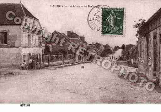 Ville de SAUDOY, carte postale ancienne