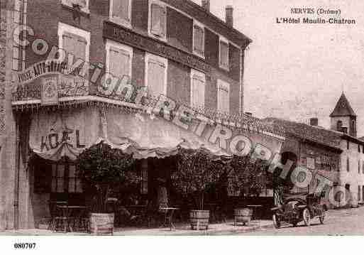 Ville de SERVESSURRHONE, carte postale ancienne