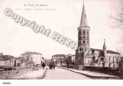 Ville de SOUAL, carte postale ancienne