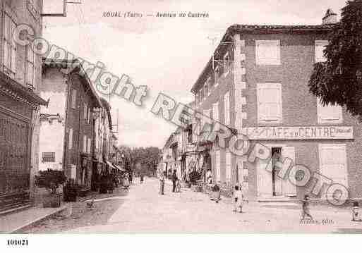 Ville de SOUAL, carte postale ancienne