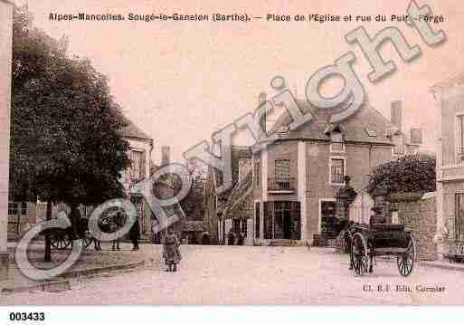 Ville de SOUGELEGANELON, carte postale ancienne