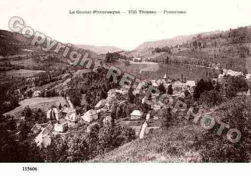 Ville de THIEZAC, carte postale ancienne