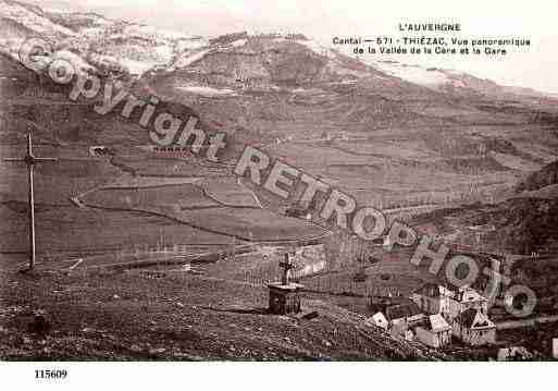 Ville de THIEZAC, carte postale ancienne