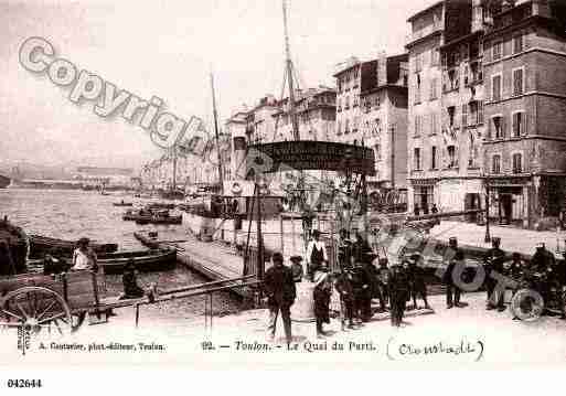 Ville de TOULON, carte postale ancienne