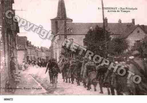 Ville de TREIGNAT, carte postale ancienne