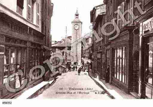 Ville de TREVOUX, carte postale ancienne