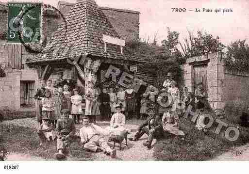 Ville de TROO, carte postale ancienne