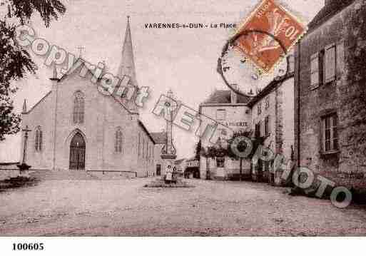 Ville de VARENNESSOUSDUN, carte postale ancienne