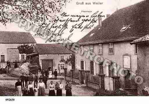 Ville de VILLER, carte postale ancienne