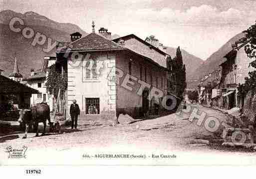 Ville de AIGUEBLANCHE, carte postale ancienne