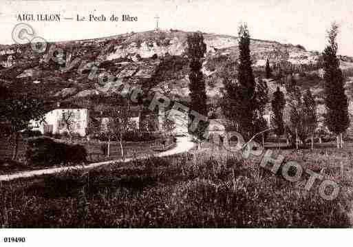 Ville de AIGUILLON, carte postale ancienne