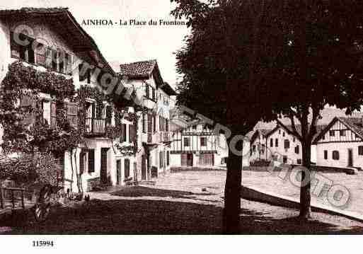 Ville de AINHOA, carte postale ancienne