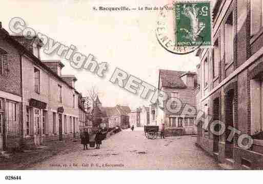 Ville de BACQUEVILLEENCAUX, carte postale ancienne