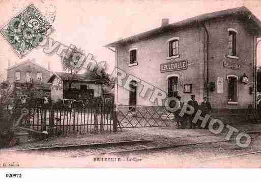 Ville de BELLEVILLE, carte postale ancienne