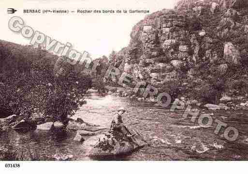 Ville de BERSACSURRIVALIER, carte postale ancienne