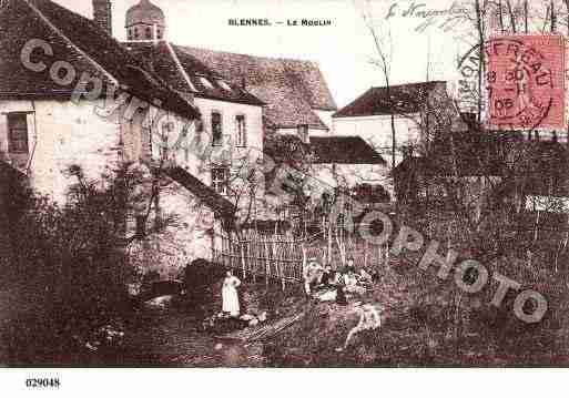 Ville de BLENNES, carte postale ancienne