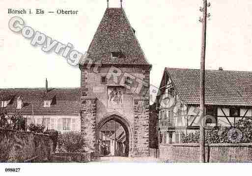 Ville de BOERSCH, carte postale ancienne