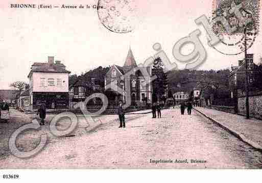 Ville de BRIONNE, carte postale ancienne