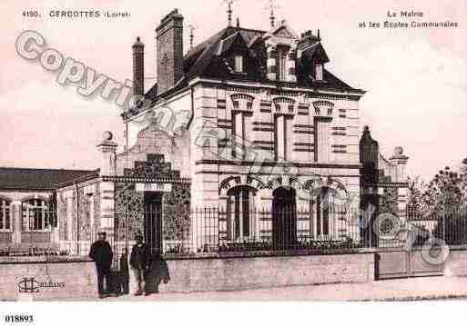 Ville de CERCOTTES, carte postale ancienne