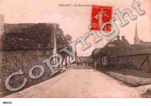 Ville de CHALLET, carte postale ancienne