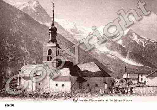 Ville de CHAMONIXMONTBLANC, carte postale ancienne