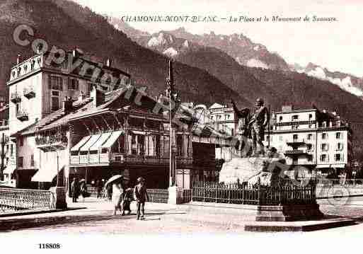 Ville de CHAMONIXMONTBLANC, carte postale ancienne