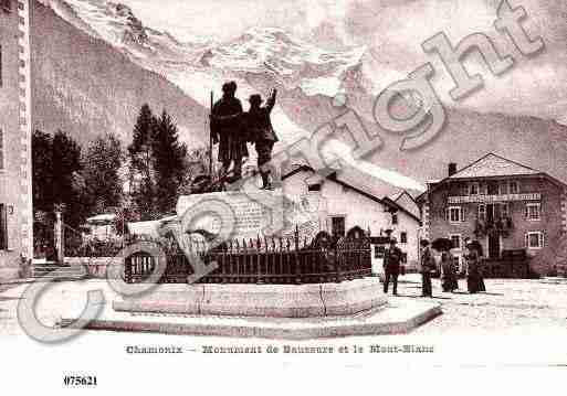 Ville de CHAMONIXMONTBLANC, carte postale ancienne