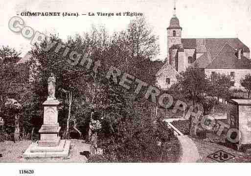 Ville de CHAMPAGNEY, carte postale ancienne