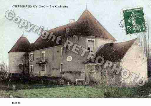 Ville de CHAMPAGNEY, carte postale ancienne