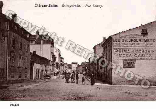 Ville de CHATEAUSALINS, carte postale ancienne