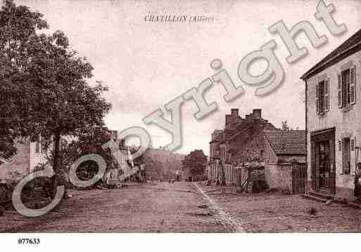 Ville de CHATILLON, carte postale ancienne