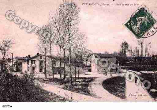 Ville de CLAMANGES, carte postale ancienne