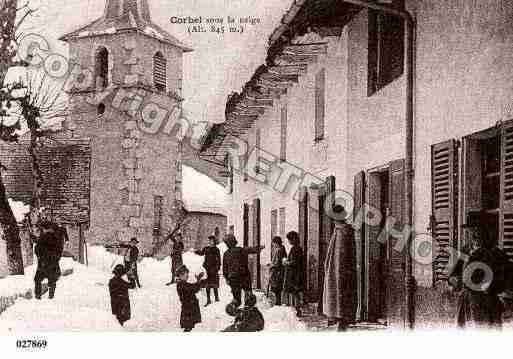 Ville de CORBEL, carte postale ancienne