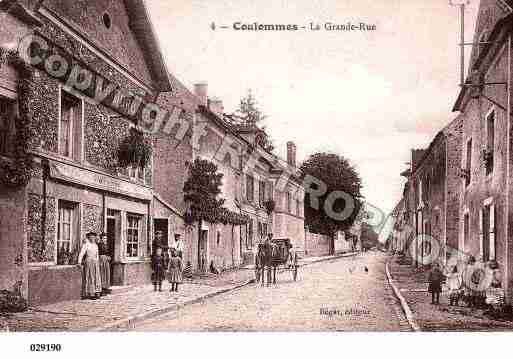 Ville de COULOMMES, carte postale ancienne