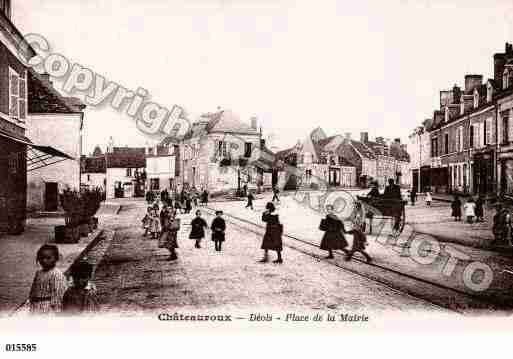 Ville de DEOLS, carte postale ancienne