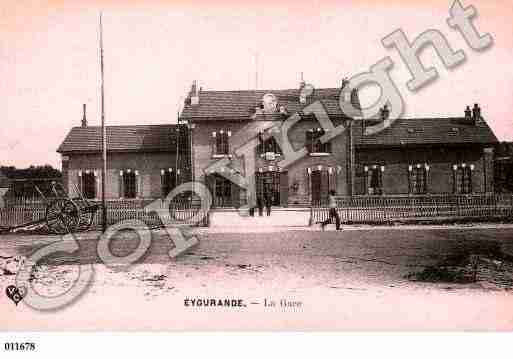 Ville de EYGURANDE, carte postale ancienne